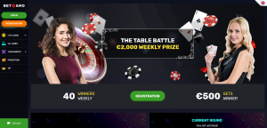 Screenshot speciale bonus Betamo Casino